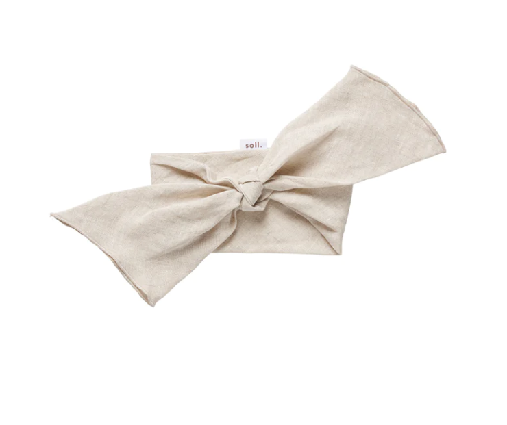 Linen Headband - Oat