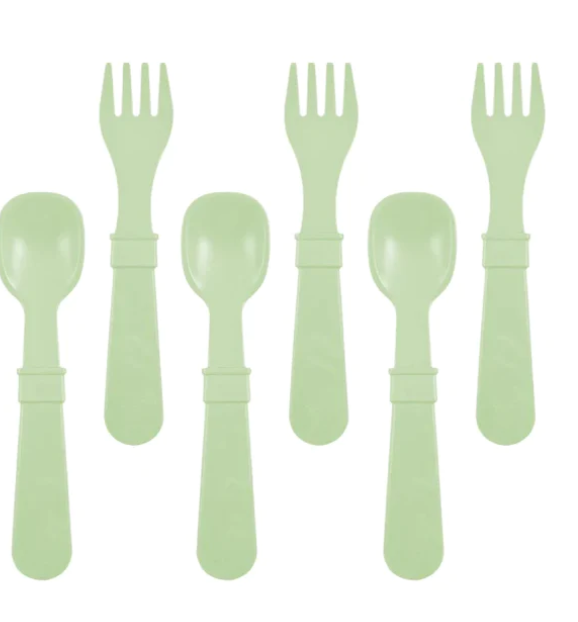 Replay Recycled Fork & Spoon Set | Leaf