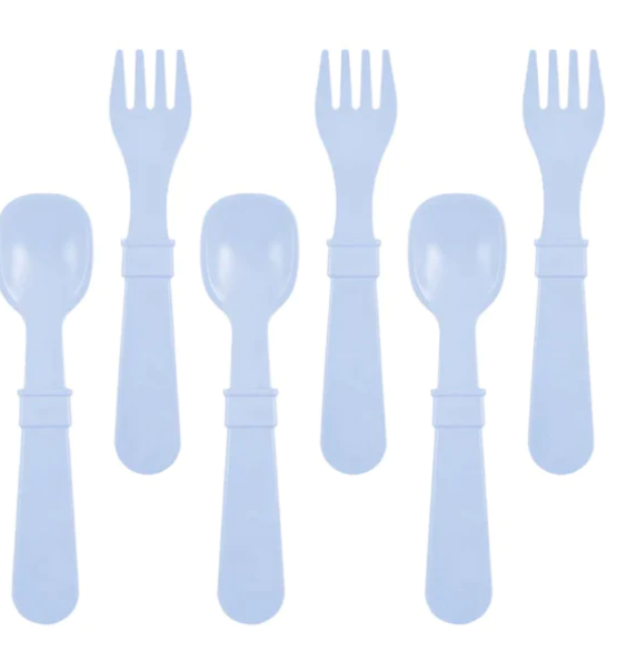 Replay Recycled Fork & Spoon Set | Ice Blue