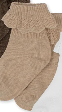 Konges Sløjd Frill Sock | Sand 19/21