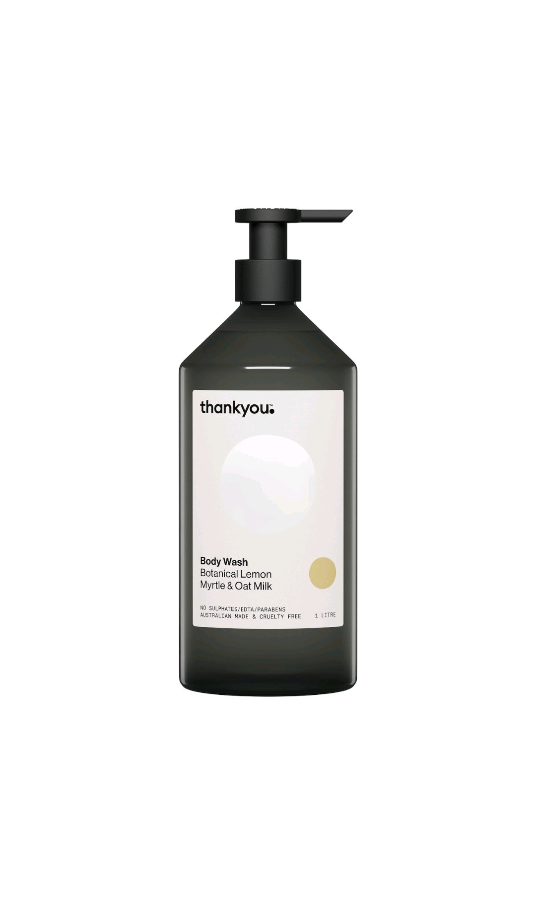 z#Thankyou Body Wash Botanical Lemon Myrtle & Oat Milk 1L