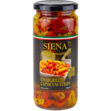 #Siena Premium Chargrilled Capsicum Strips 450g