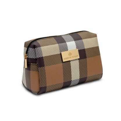 Manor Road Travel Bag Classic Plaid Tan