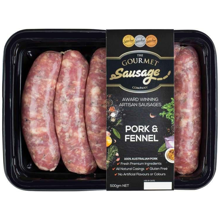 The Gourmet Sausage Co. Pork & Fennel 500g