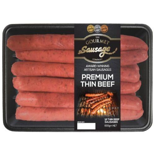 The Gourmet Sausage Co. Thin Premium Beef 800g