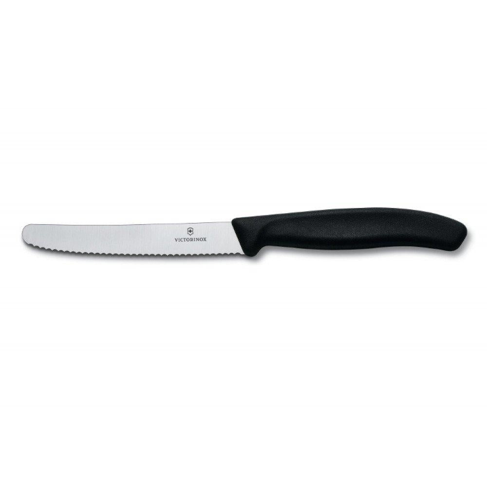 Victorinox Knife Black Round Tip 11cm