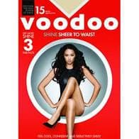 Voodoo Shine Sheer to Waist 3 pk