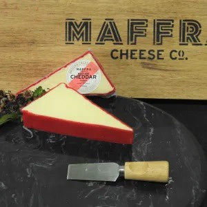 Maffra Mature Red Wax Cheddar Cheese Portion