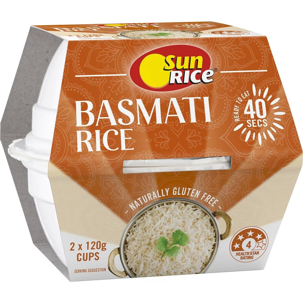 Sunrice Microwave Basmati Rice Cups 2pk 240g