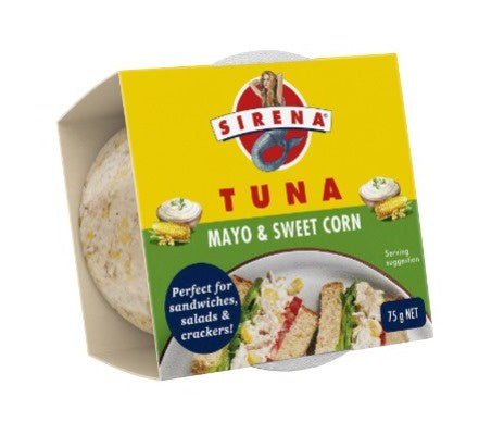 Sirena Snacking Tuna Mayo & Sweet Corn 75g