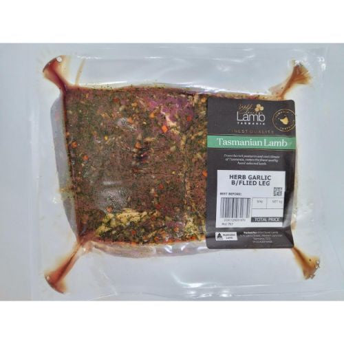 Lamb Leg Butterflied Herb Garlic Wild Clover - kg