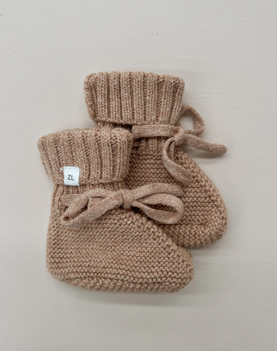 ZIGGY LOU Booties | Fawn 3-6m