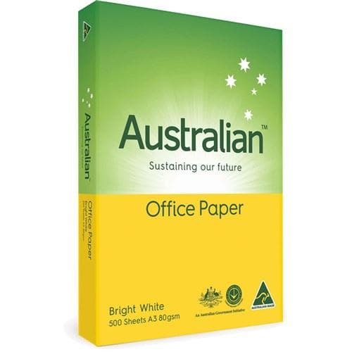 #Australian Copy Paper A3 80gsm White