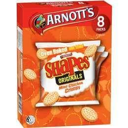 Arnotts Shapes Mini Chicken Crimpy 8pk 200g