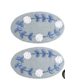 Embroided Snap Clip | Blue Days