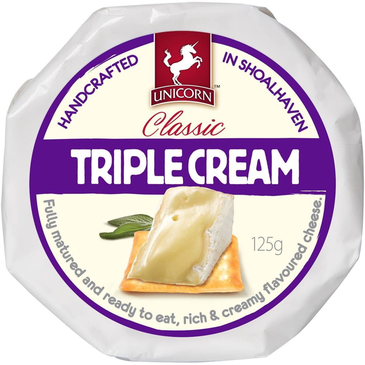 #Unicorn Cheese Triple Cream Brie 125g