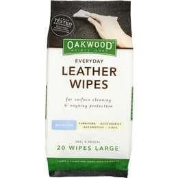 #Oakwood Leather Wipes 20pk