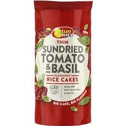 #SunRice Rice Cakes Thin Tomato & Basil 195g