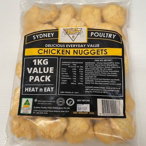 Sydney Poultry Chicken Tempura Nuggets 1kg