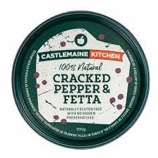 Castlemaine Kitchen  Cracked Pepper & Fetta Dip 200g