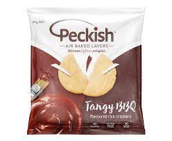 Peckish Rice Crackers Tangy BBQ 6pk