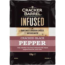 #Cracker Barrel Cheese Infused Cracked Black Pepper 130g