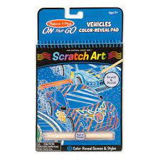 M&D - On the Go Scratch Art Vehicles