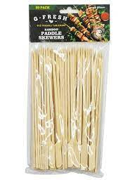 G Fresh Bamboo Paddle Skewers 18cm 50pk