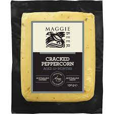 Maggie Beer Cracked Peppercorn Cheddar Cheese Block 150g