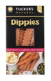 Tuckers Dippies Crackers Beetroot & Caramelised Onion 120g