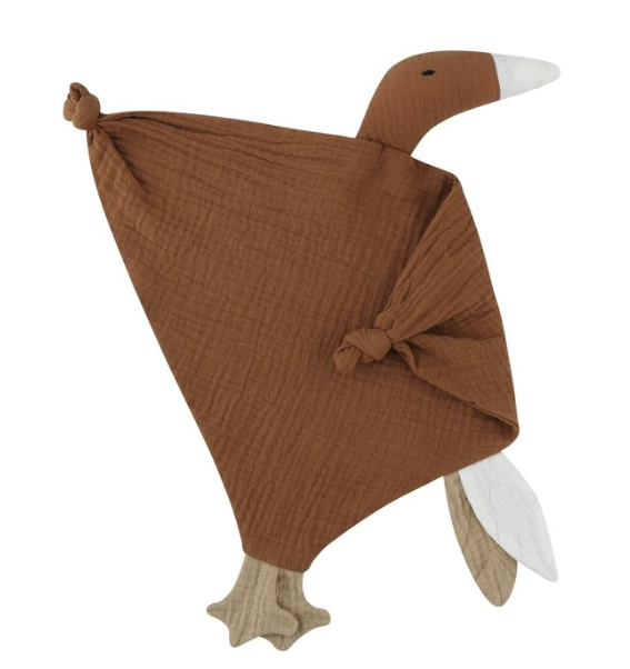 Muslin Baby Duck Comforter | Light Brown