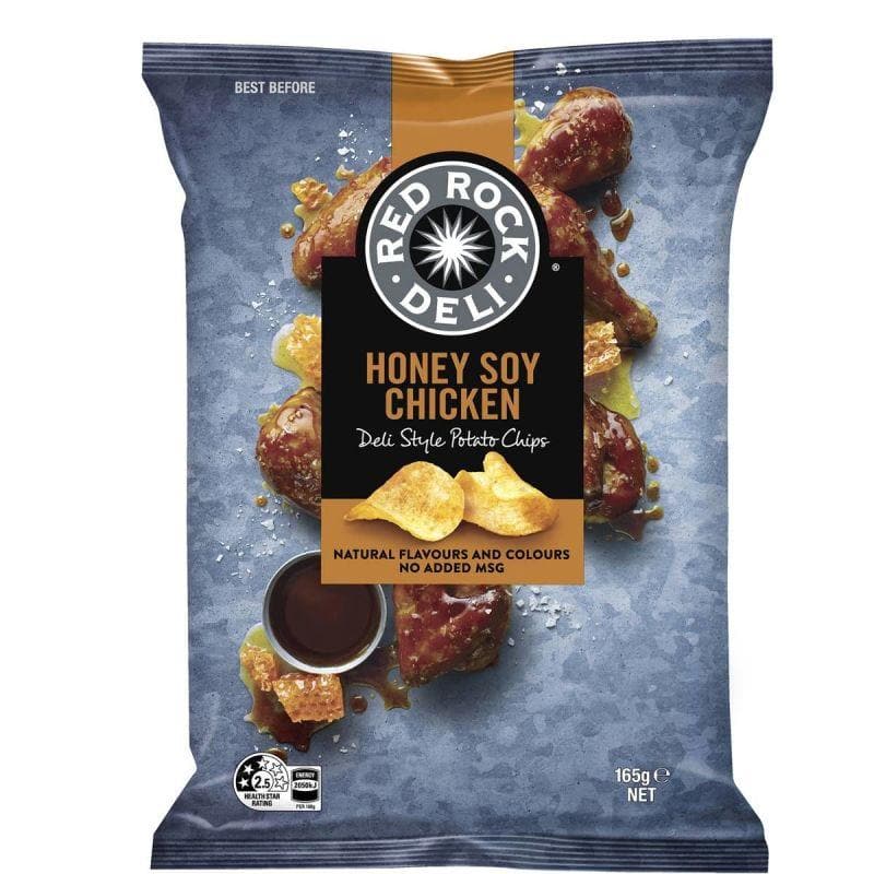 Red Rock Deli Chips Honey Soy Chicken 165g