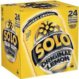 Schweppes Solo Lemon Cans 24x375ml pk