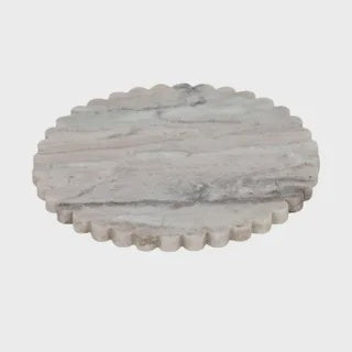 Marble Round Tray 24cm Dentelle