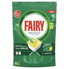 Fairy Dishwasher Tablets All In One Lemon 64pk