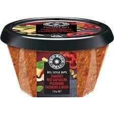 Red Rock Deli Dip Roasted Red Capsicum & Basil 135g