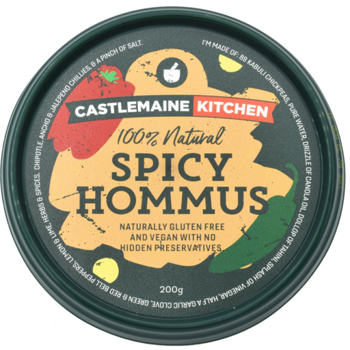 Castlemaine Kitchen Spicy Hommus Dip 200g