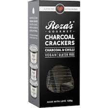 Rozas Gourmet Charcoal & Chilli Crackers 120g