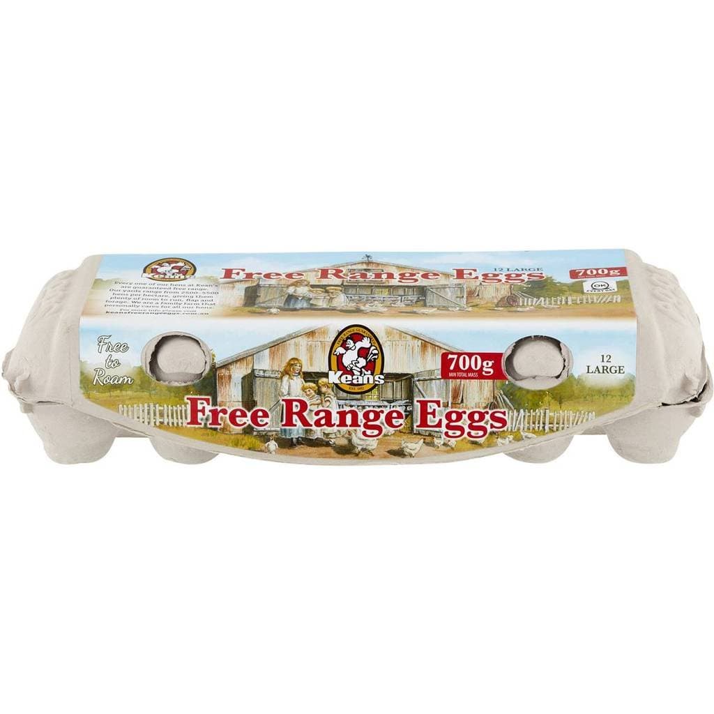 Keans Free Range Eggs Large 700g