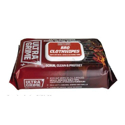 UltraGrime LIFE BBQ XXL Cloth Wipes 60pk