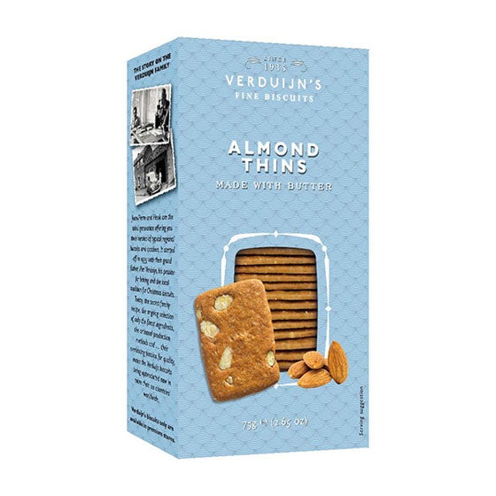 Verduijns Biscuits Almond Thins 75g