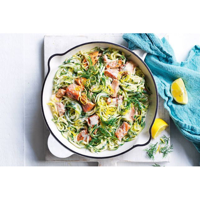 One-pan Creamy Salmon Zoodles