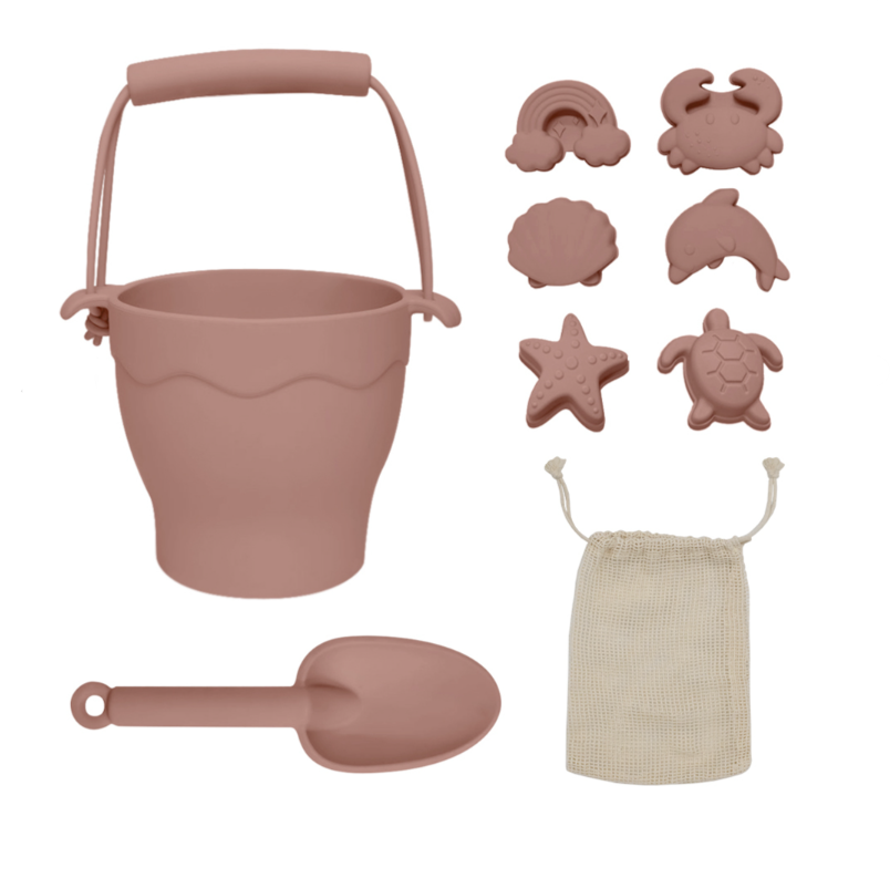 Silicone Bucket & Spade Set | Rose