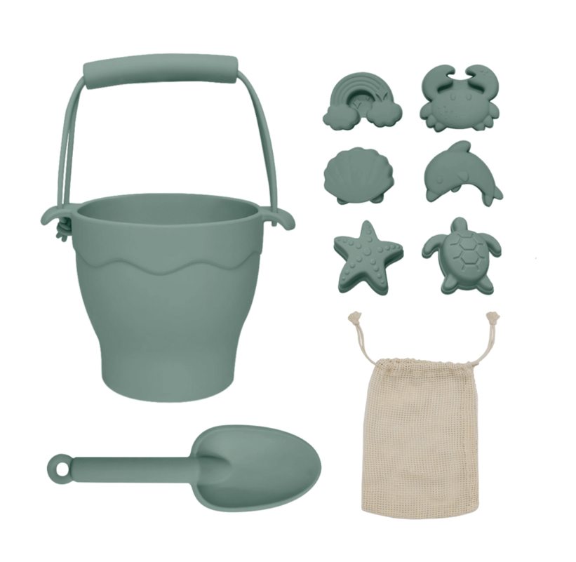 Silicone Bucket & Spade Set | Sage