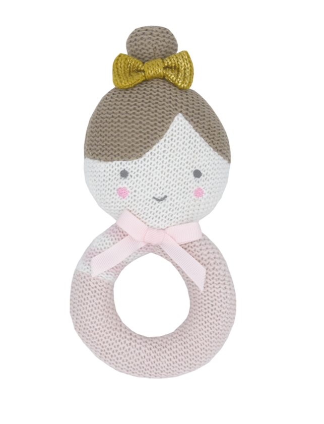 Sophia the Ballerina Knitted Rattle