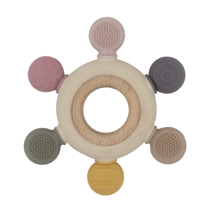 Multi-Surface Teething Wheel | Rose