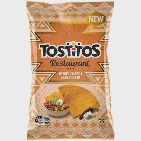 #Tostitos Restaurant Style Smokin Chipotle Sour Cream 165g