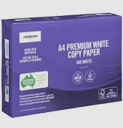 J.Burrows Premium A4 Copy Paper 500 sheet 80gsm White