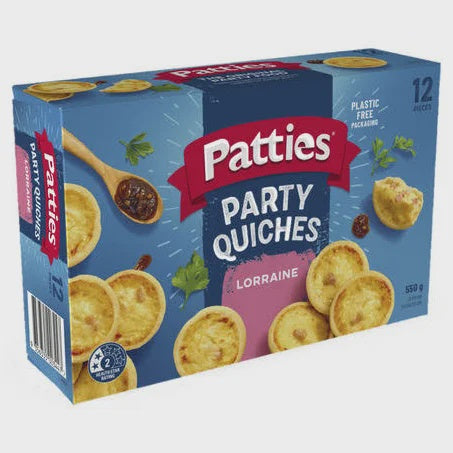 Patties Quiche Lorraine 12pk 550g