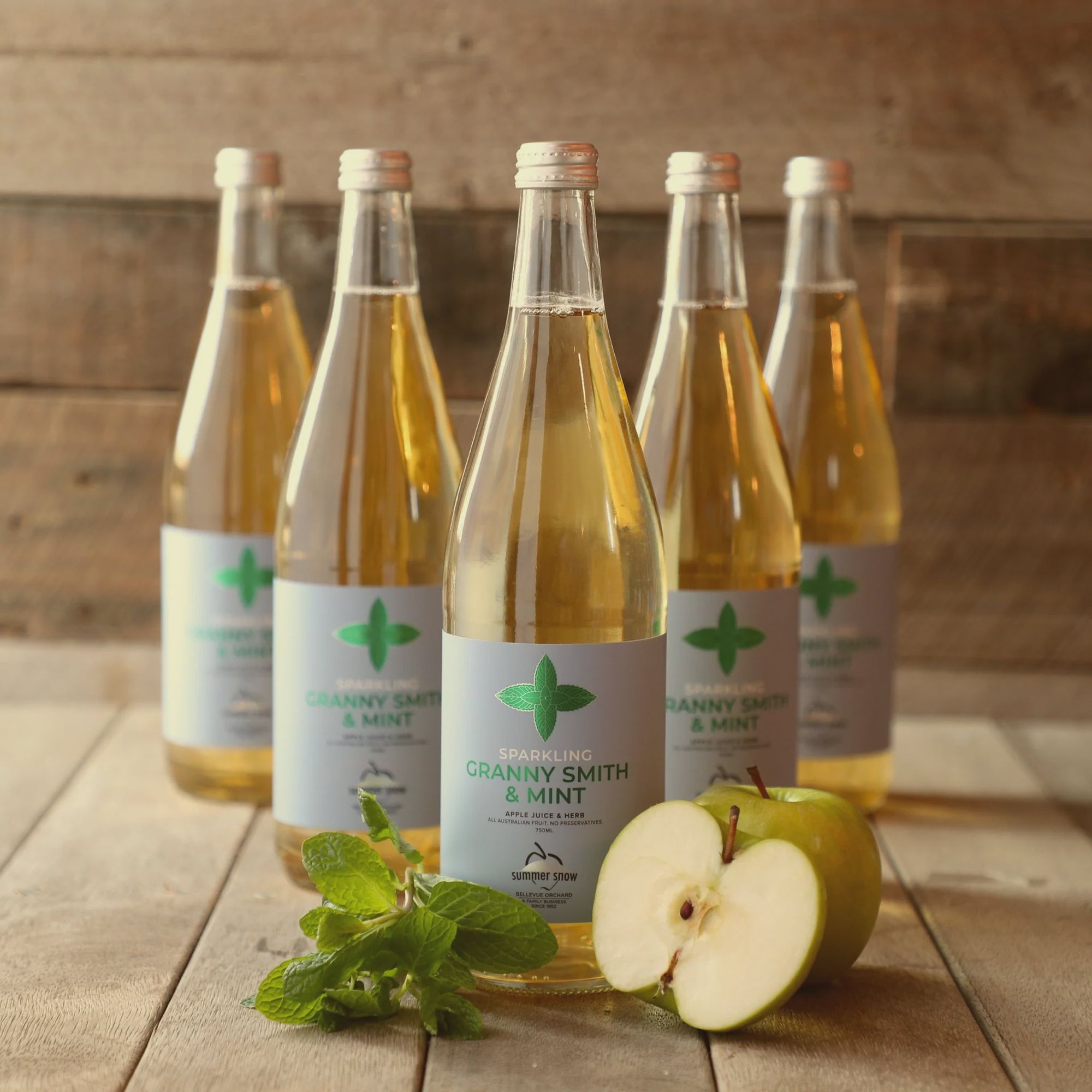 Summer Snow Sparkling Granny Smith & Mint 750ml